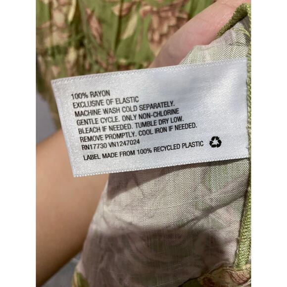 Aguabendita x Target Green Floral Dress Size L NWT Boho COQUETTE Girly - Picture 6 of 8